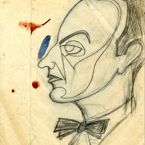 Auto-retrato, por Joaquim Namorado, cerca de 1946.