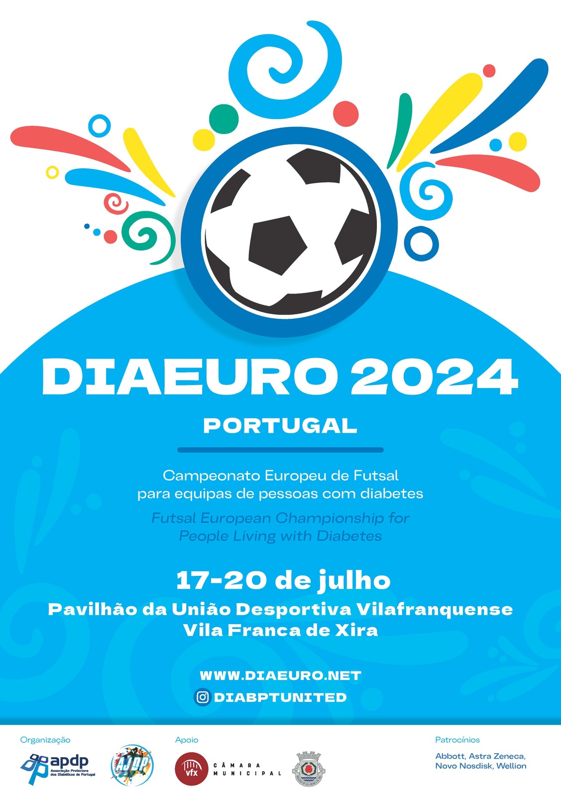 Campeonato Europeu de Futsal para Pessoas com Diabetes em Vila Franca de Xira pela primeira vez