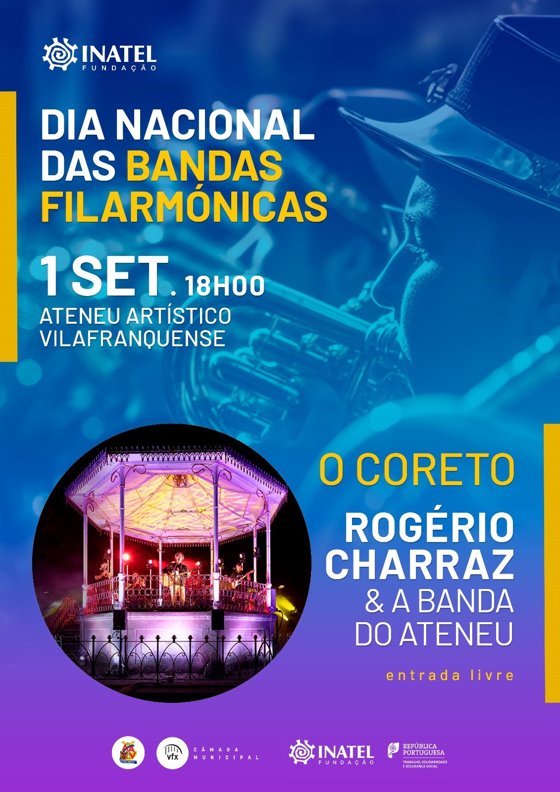 VFX celebra Dia Nacional das Bandas Filarmónicas no dia 1 de Setembro