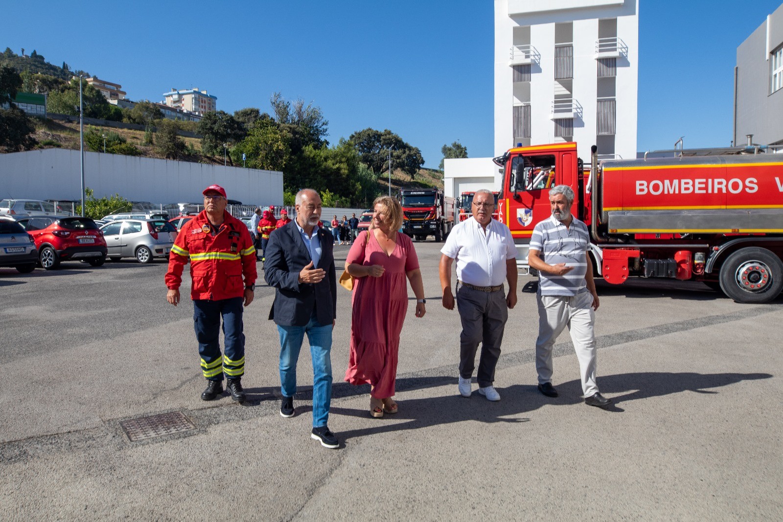  Presidente da Liga dos Bombeiros Portugueses visita o Dispositivo de Combate a Incêndios Rurais ...