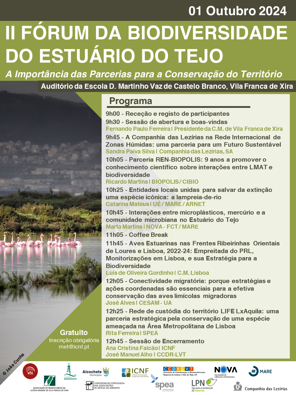 2.º Fórum da Biodiversidade do Estuário do Tejo debate parcerias para a Conservação do Território 