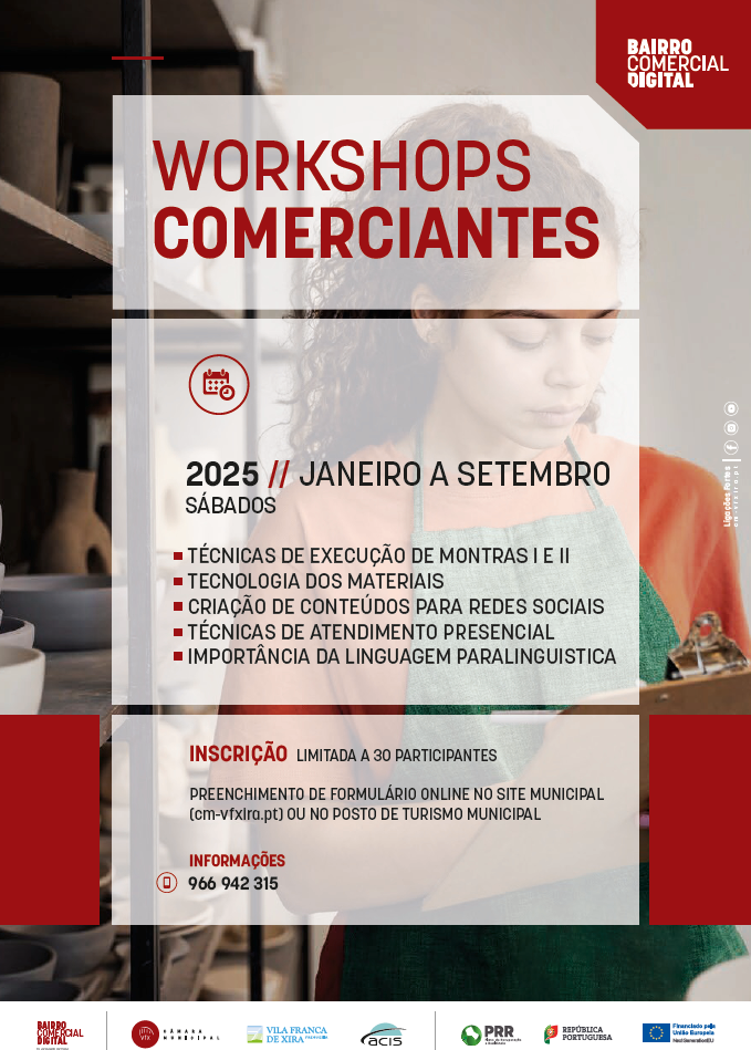 Câmara Municipal de Vila Franca de Xira promove Workshops para dinamização do comércio local