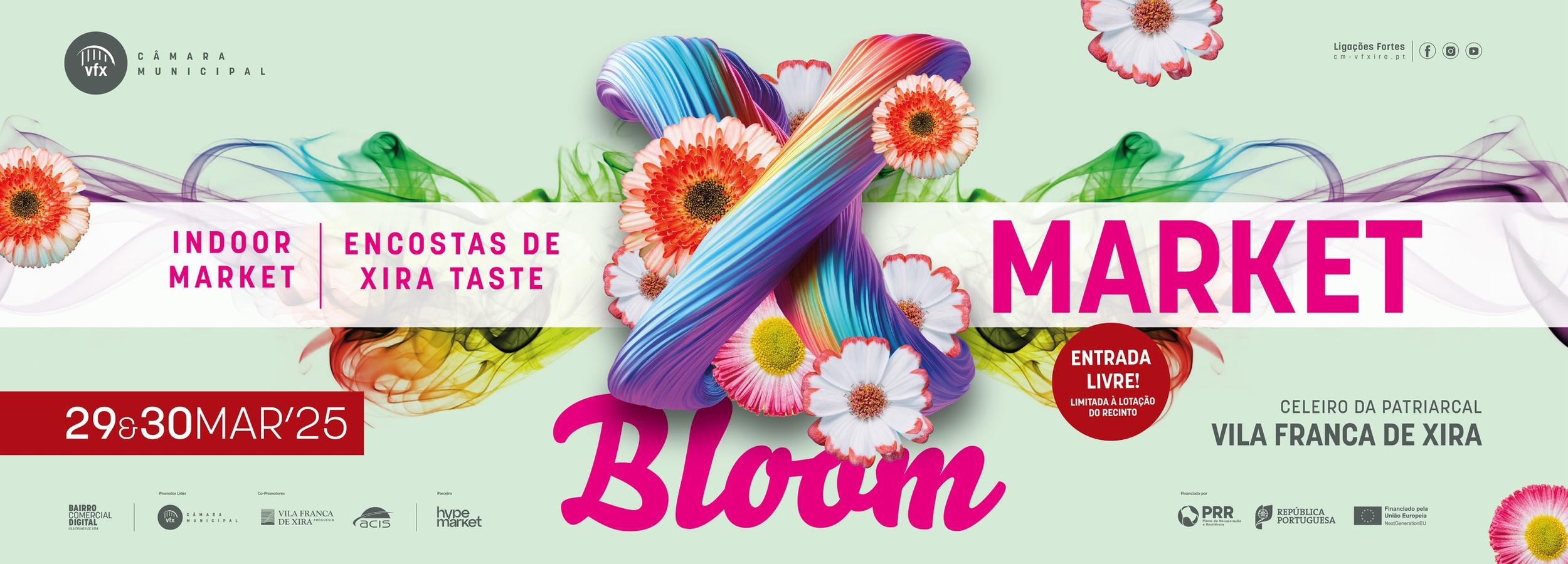  “X MARKET BLOOM” um mercado de charme indoor em Vila Franca de Xira